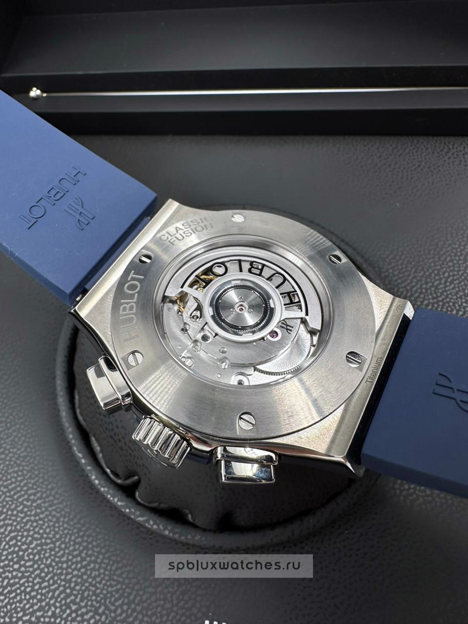 Hublot Classic Fusion Chronograph Titanium Blue 45 mm 521.NX.7170.RX
