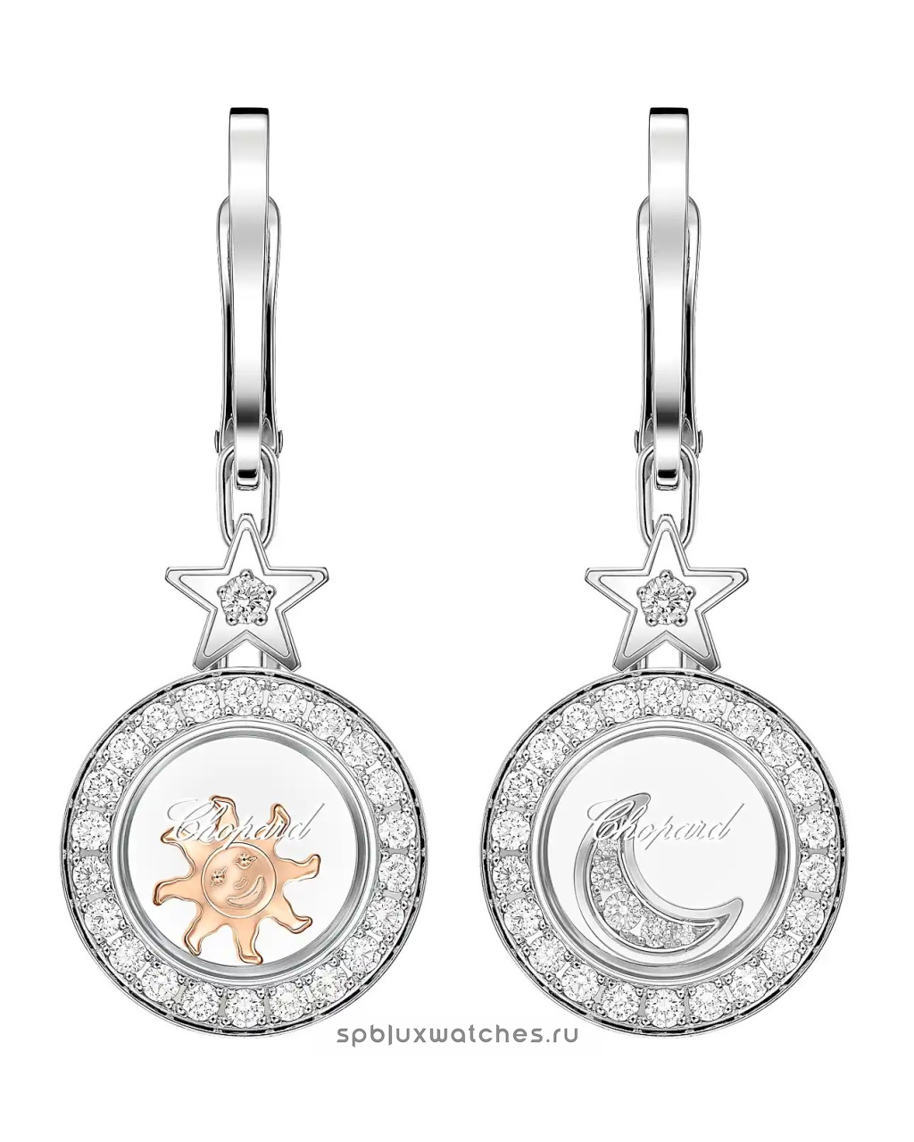 Серьги Chopard Happy Diamonds Icons Earrings 839434-1401