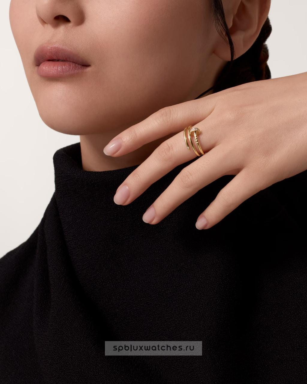 Кольцо Cartier Juste un Clou Diamonds Double Ring B4211800