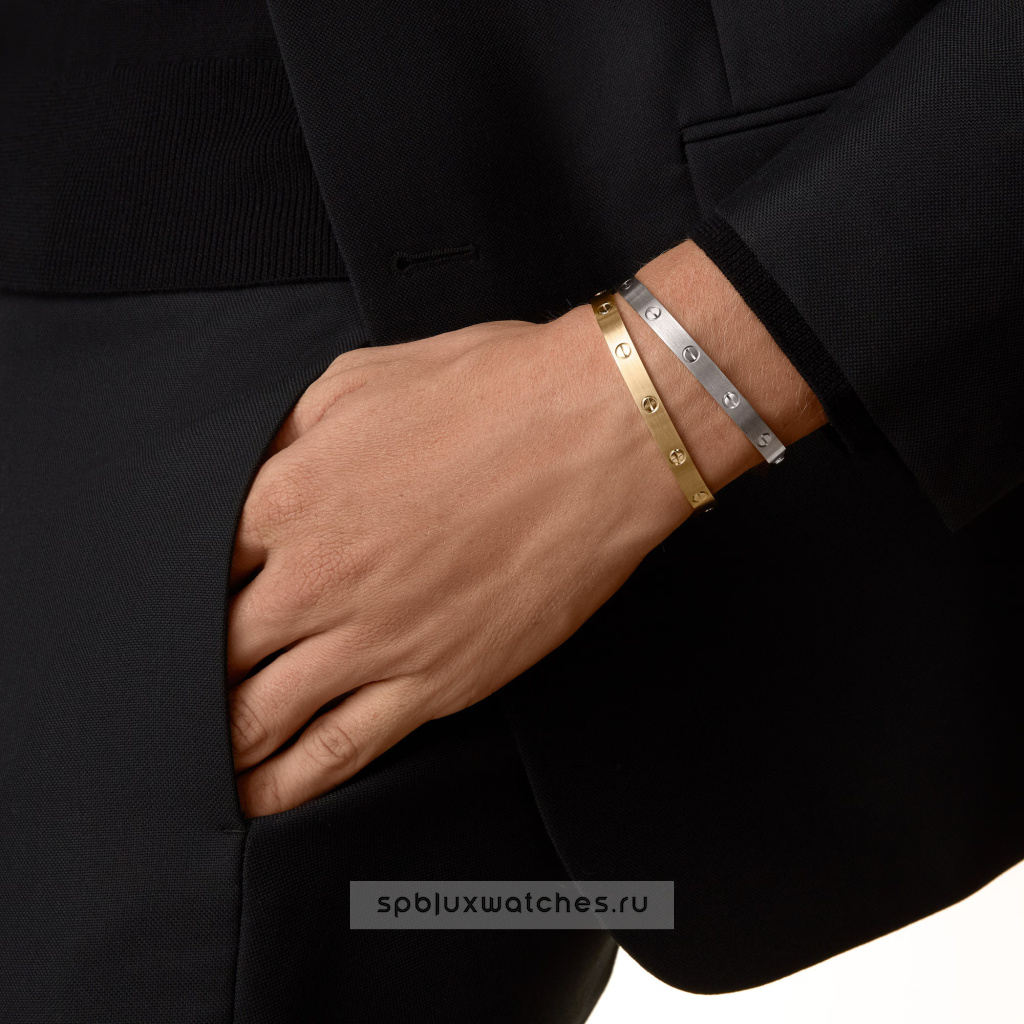 Браслет Cartier Love Classic Brushed Bracelet B6077017