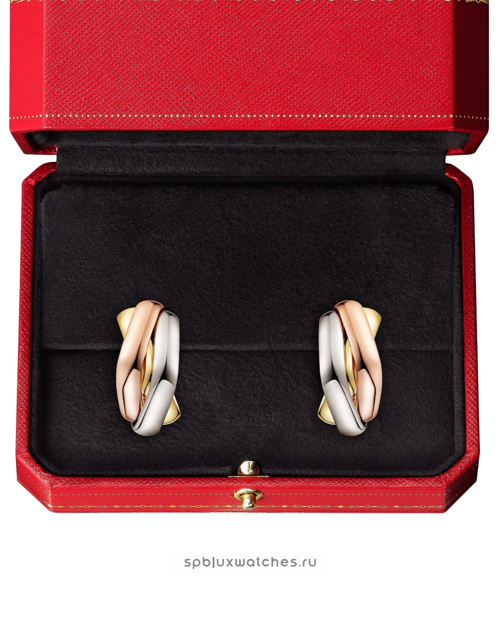 Серьги Cartier Trinity Cushion-Shaped Earrings B8301507