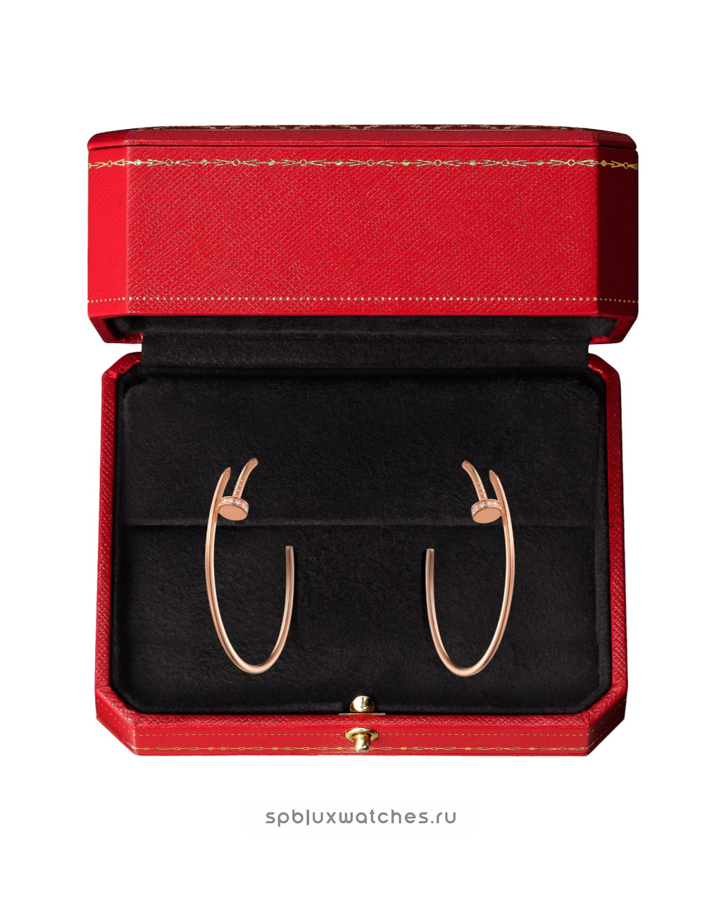 Серьги Cartier Juste un Clou Hoop Diamonds Earrings Large Model B8301212