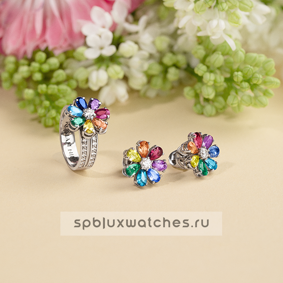 Пусеты Roman Nikonov “Цветик-семицветик” RN050071