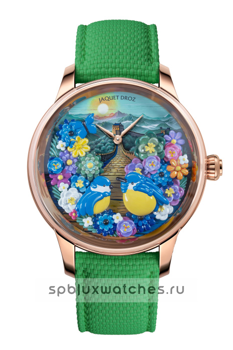 Jaquet Droz Petite Heure Minute Red Gold - Joyful Birds - Great Wall 41 mm J0050230061