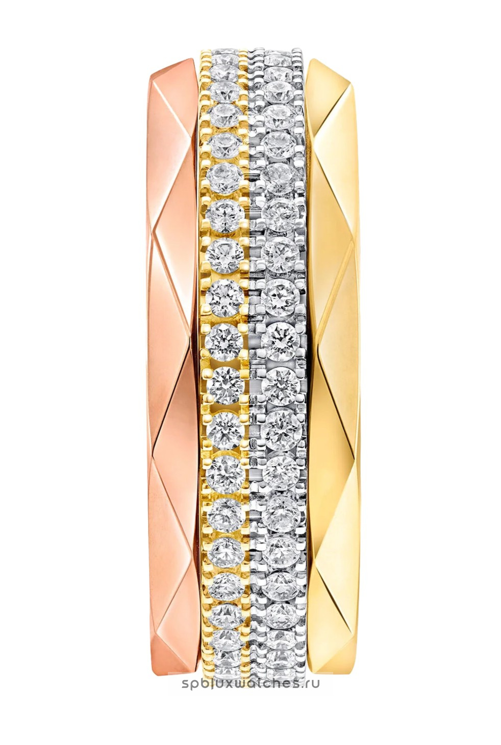 Кольцо Graff Laurence Graff Signature Four-Row Layered Diamond Ring RGR1086