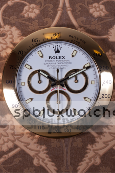 Настенные часы Rolex Daytona Cosmograph Gold White Dial