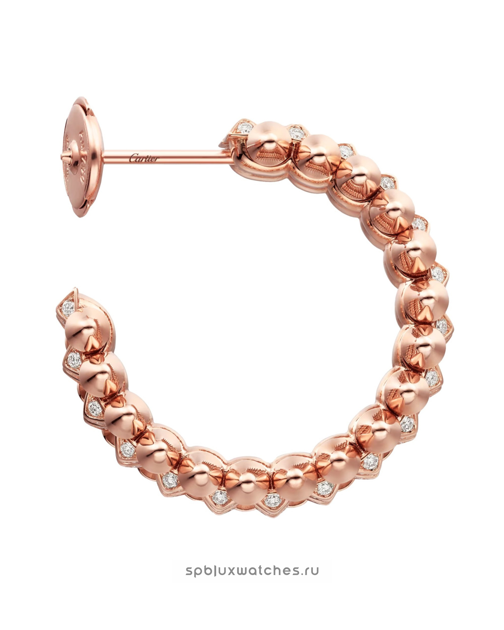 Серьги Cartier Clash de Cartier Paved Double Row Hoop Earrings N8515236
