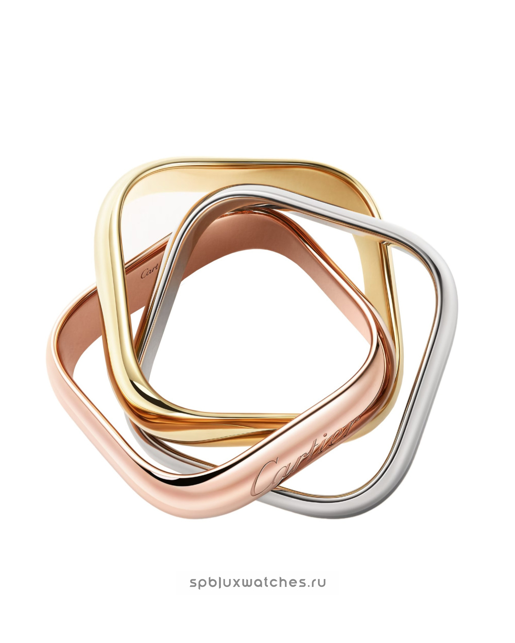 Кольцо Cartier Trinity Cushion-Shaped Ring Large Model B4239900