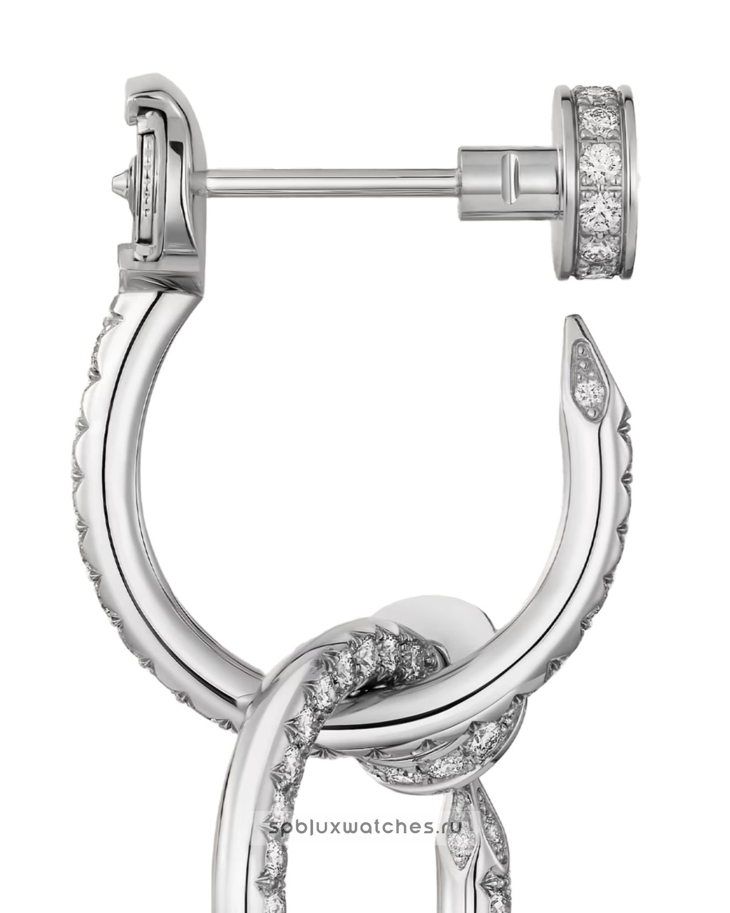 Серьги Cartier Juste un Clou Double Paved Earrings N8515272