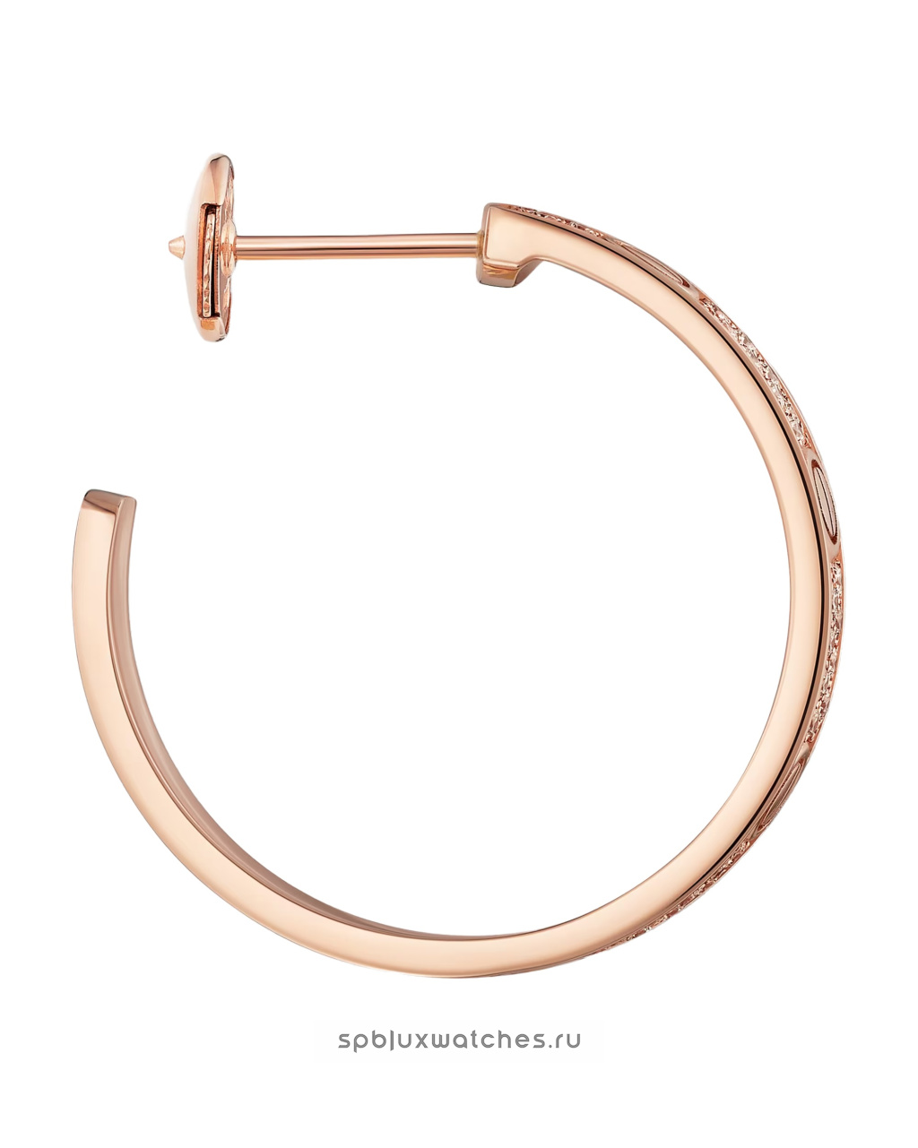 Серьги Cartier Love Hoop Earrings Paved Medium Model N8515192