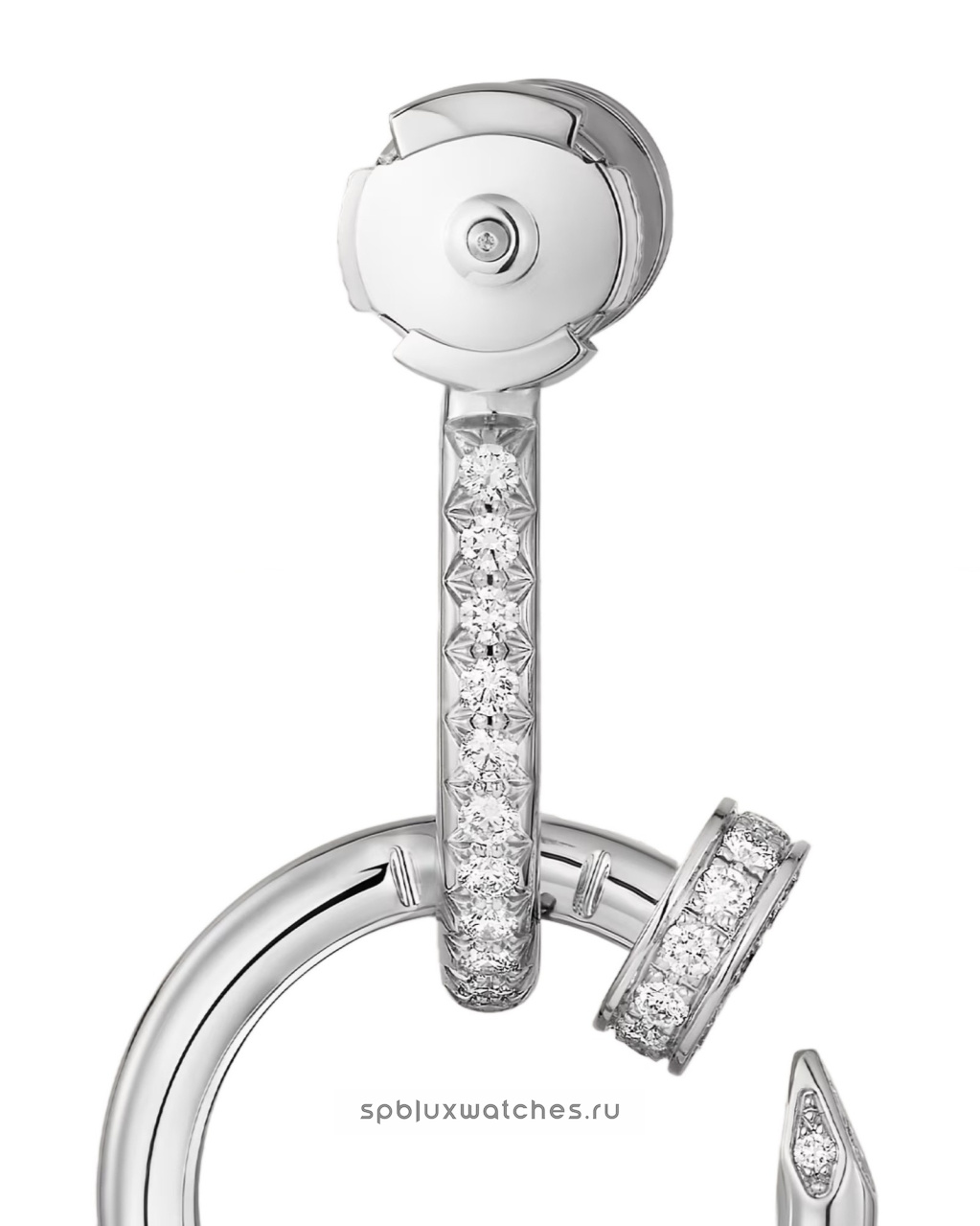 Серьги Cartier Juste un Clou Double Paved Earrings N8515272