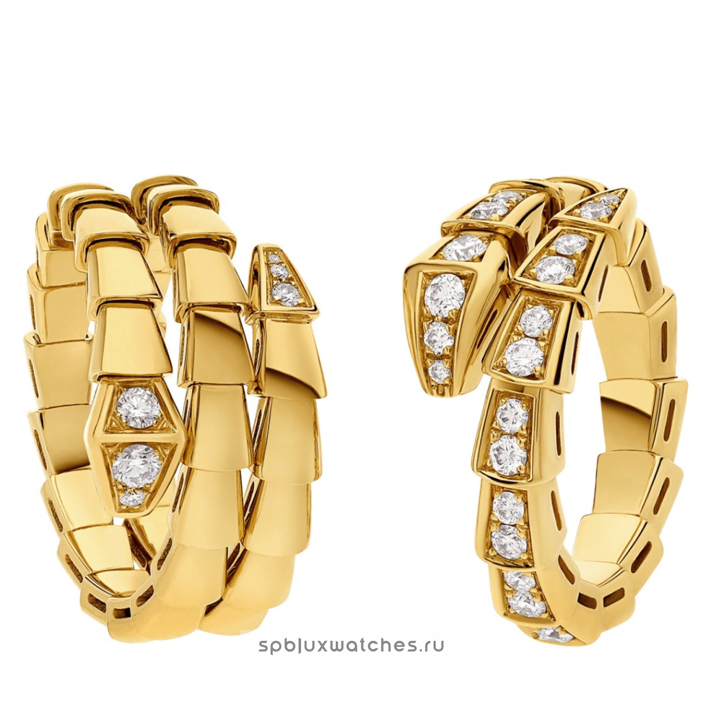 Кольцо Bvlgari Serpenti Viper Two-Coil Ring 357870