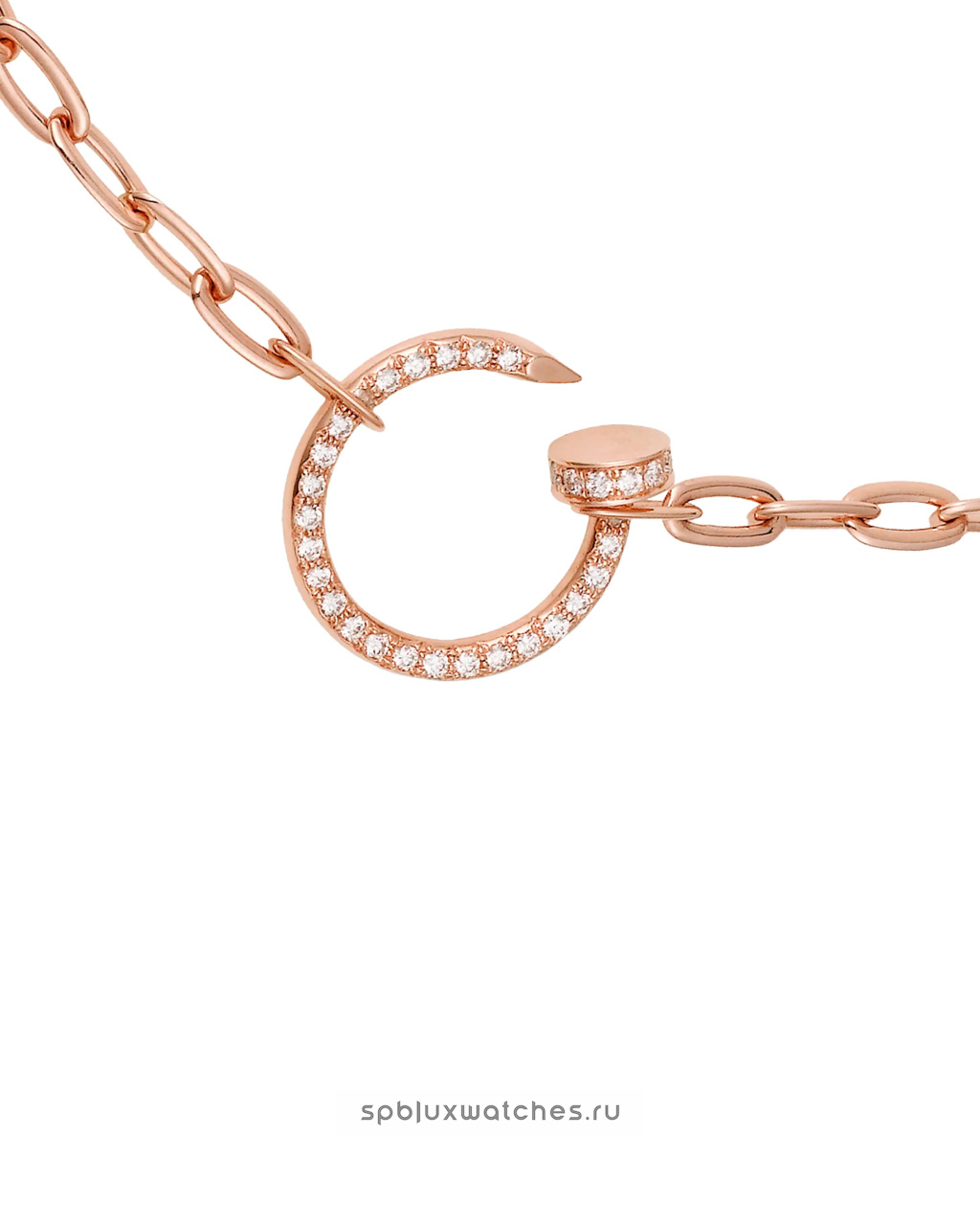 Колье Cartier Juste un Clou Paved Necklace N7413500
