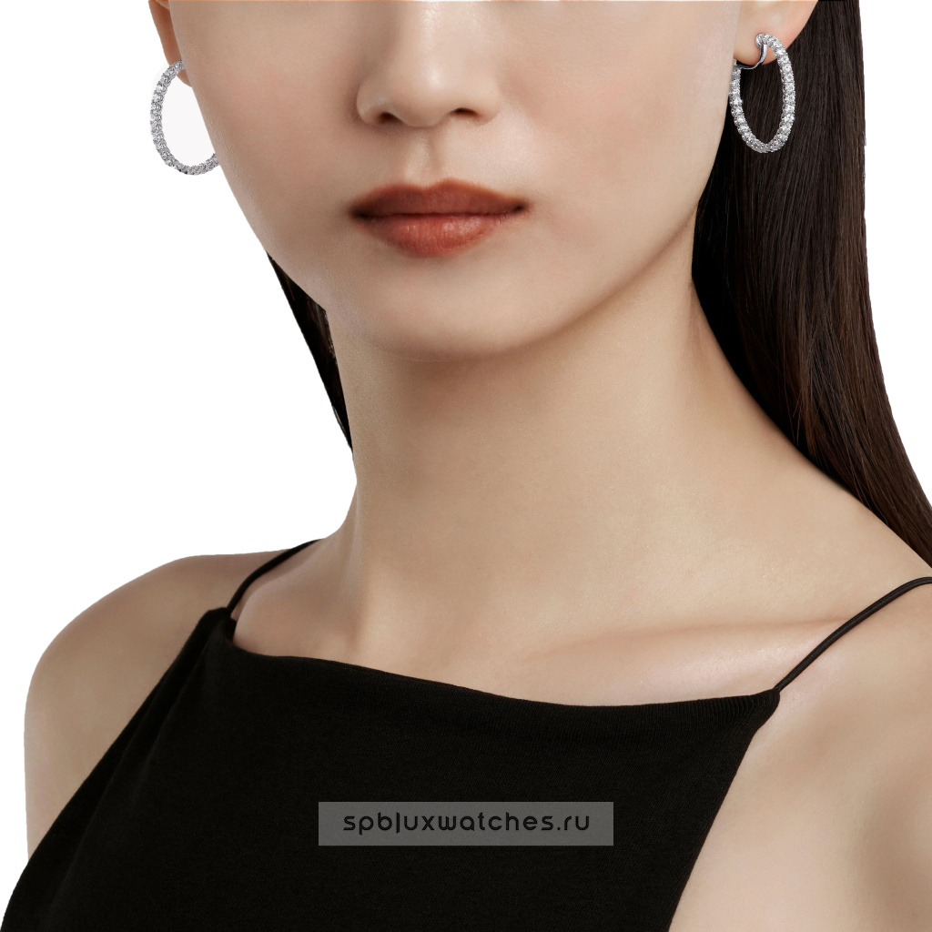 Серьги Graff Classic Graff Round Diamond Hoop Earrings RGE1844