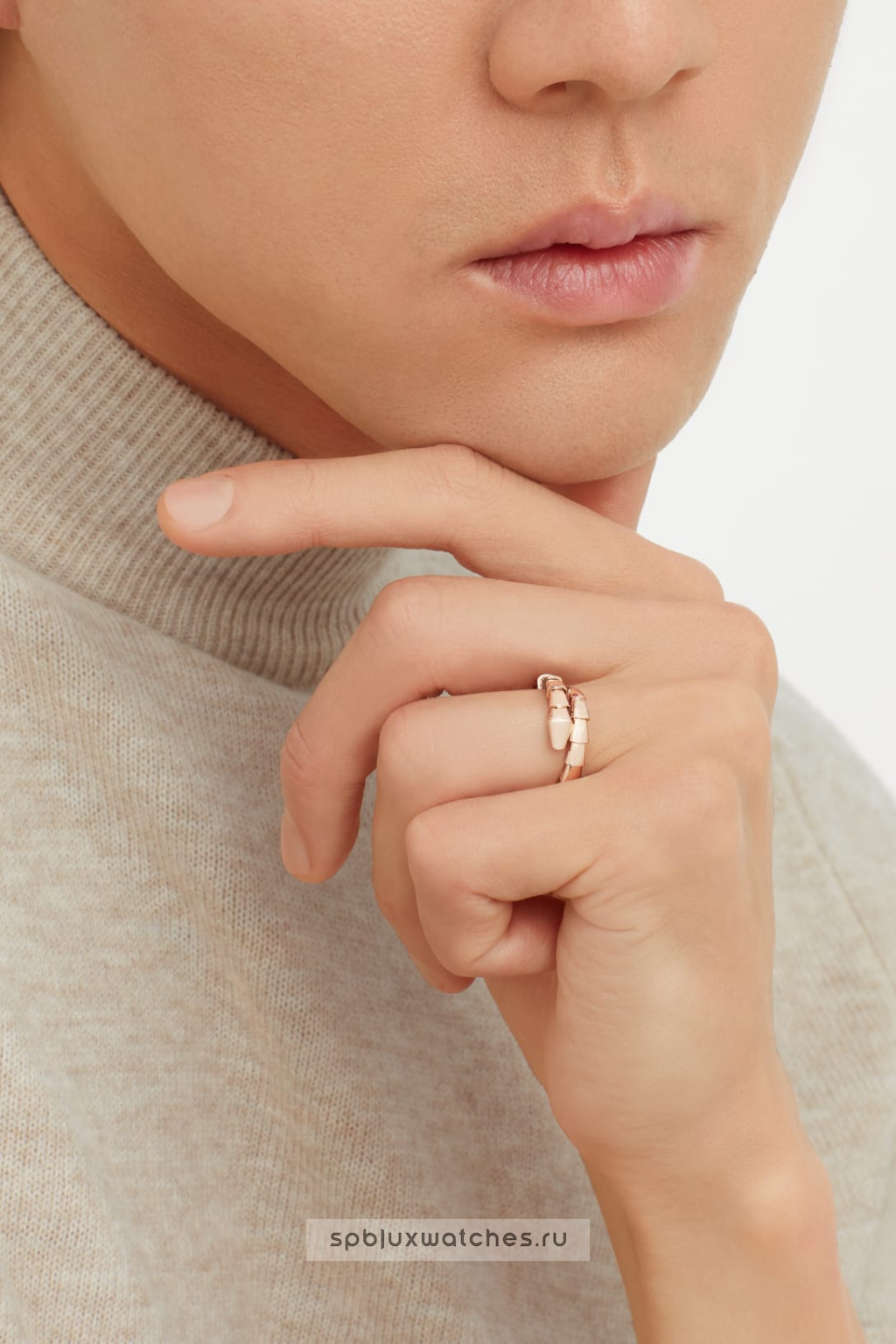 Кольцо Bvlgari Serpenti Viper One-Coil Ring 358640