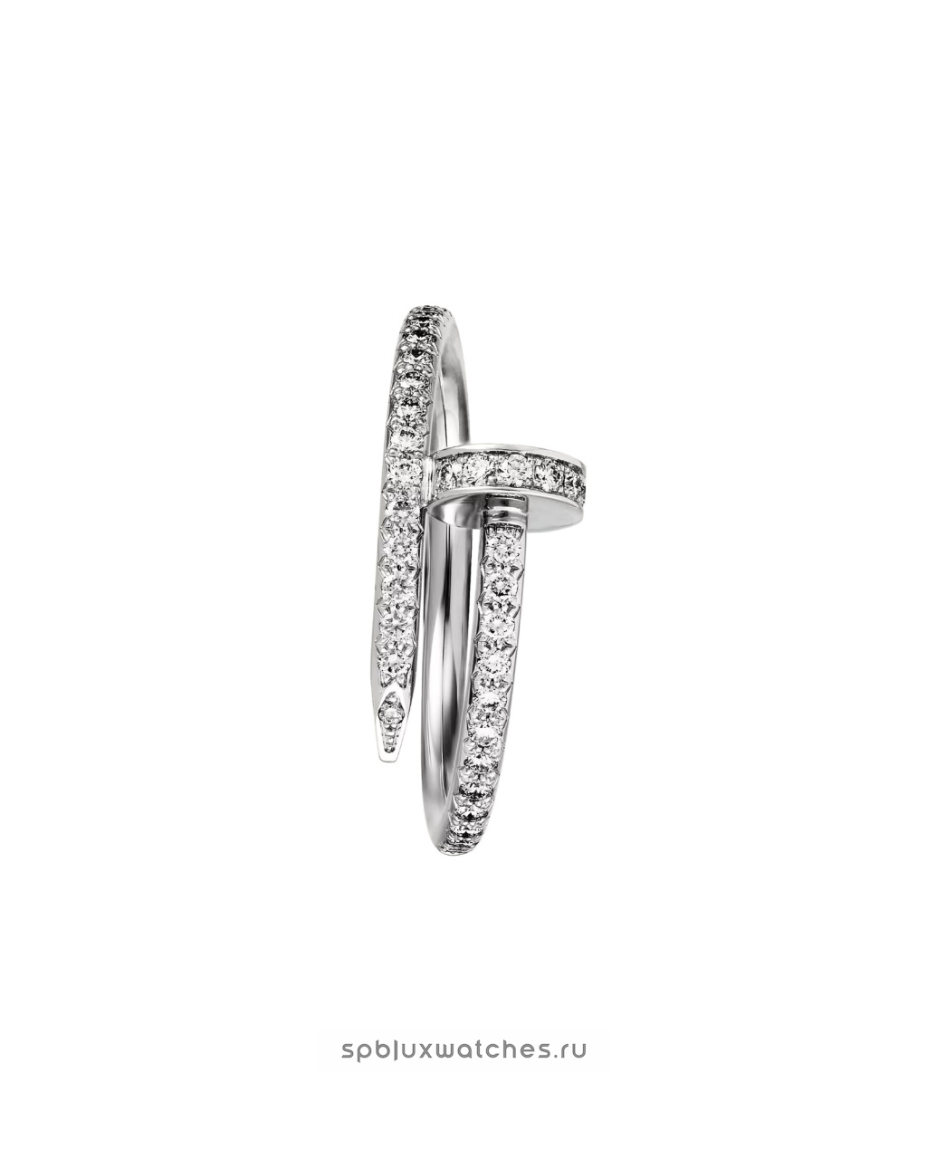 Кольцо Cartier Juste un Clou Half-Paved Ring Small Model B4231600