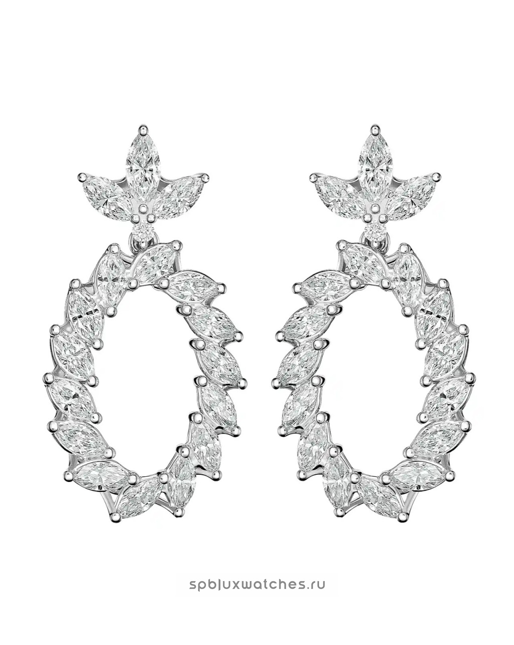 Серьги Chopard L'Heure du Diamant Marquise-cut Diamonds Earrings 84A062-1001