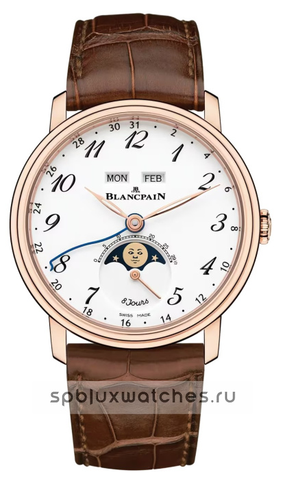 Blancpain Villeret Quantieme Complet 8 Jours 42 mm 6639A 3631 55B