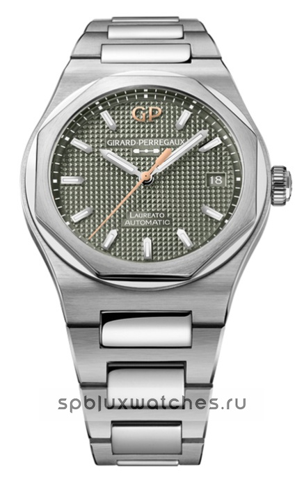 Girard Perregaux Laureato 38 mm Sage Green 81005-11-3407-1CM