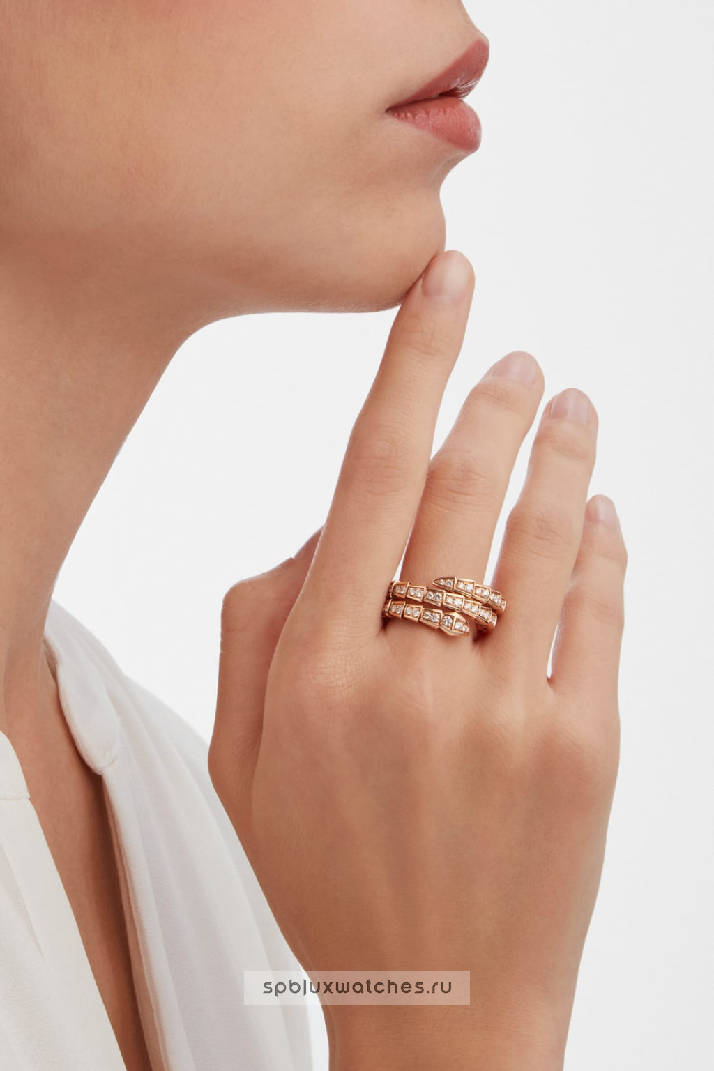 Кольцо Bvlgari Serpenti Viper Two-Coil Ring 357261