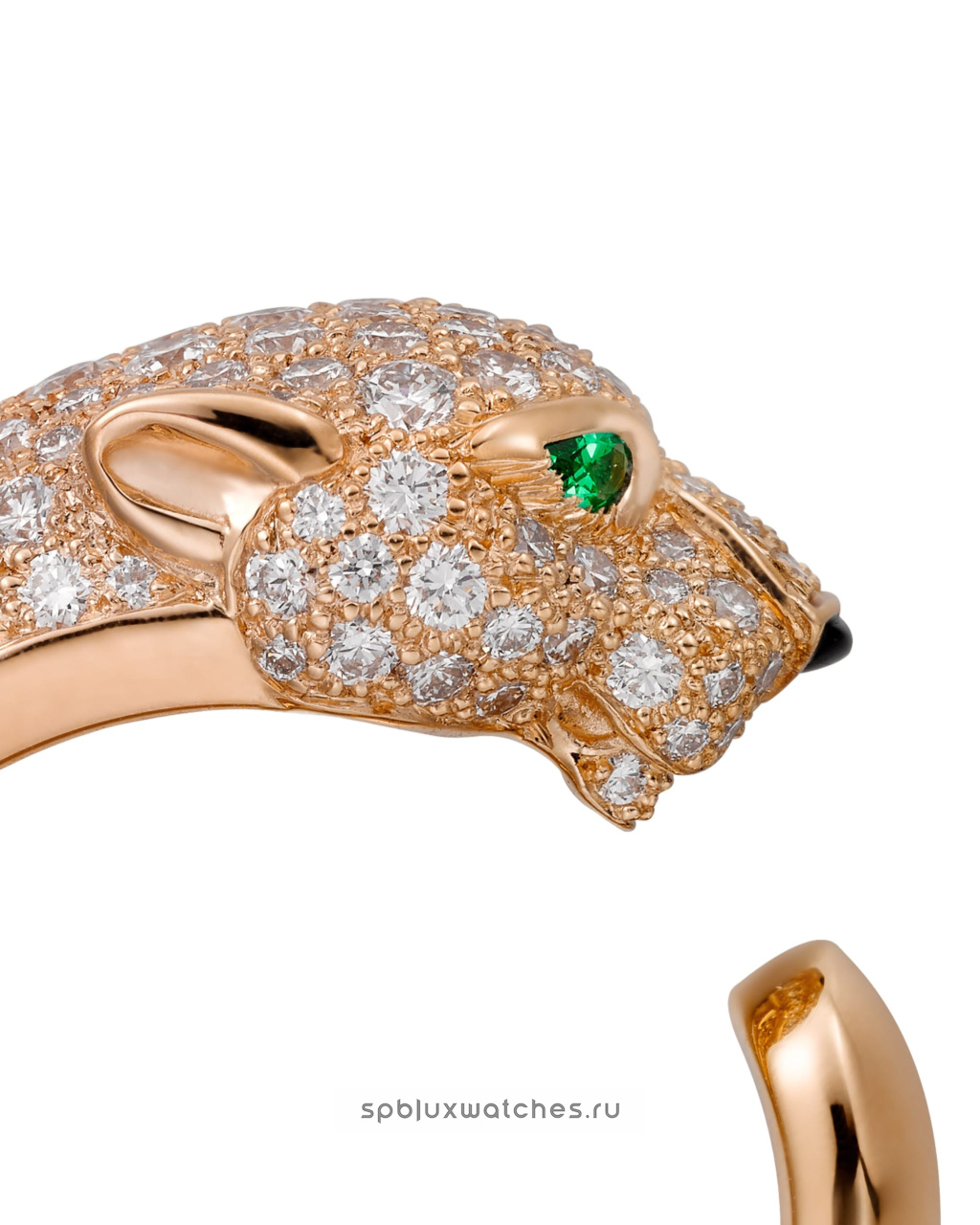 Кольцо Cartier Panthere de Cartier Half-Paved Ring Medium Model N4742200