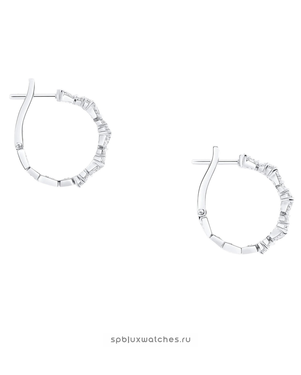Серьги Graff Classic Butterfly Diamond Petite Hoop Earrings RGE1982