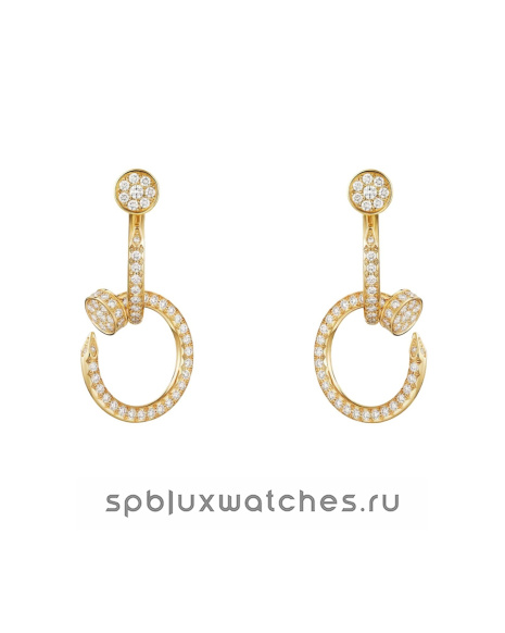 Серьги Cartier Juste un Clou Double Paved Earrings N8515271