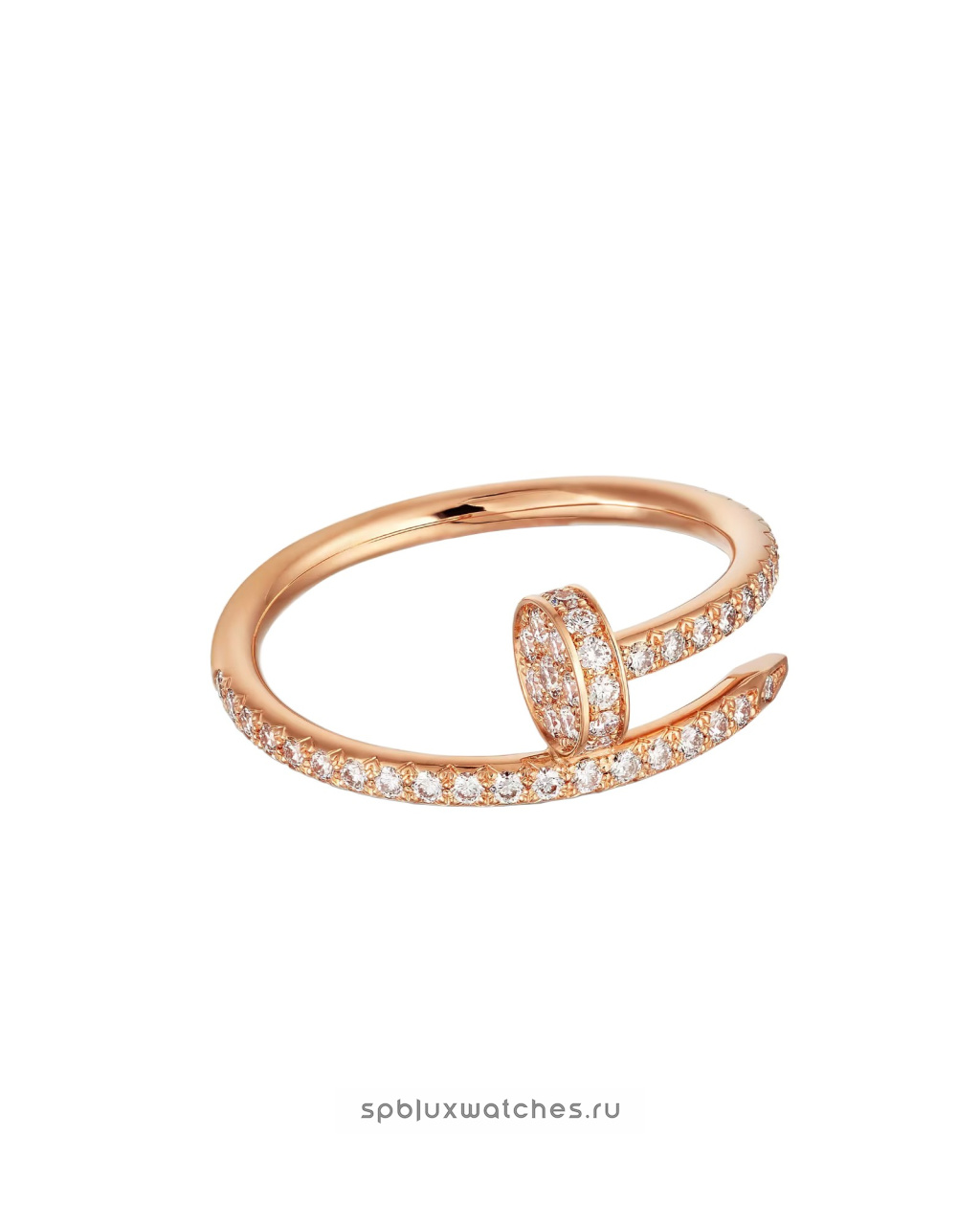 Кольцо Cartier Juste un Clou Half-Paved Ring Small Model B4231400