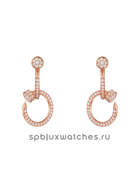 Серьги Cartier Juste un Clou Paved Double Earrings N8515270
