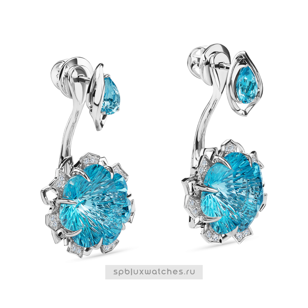 Серьги Roman Nikonov “Каменный цветок” RN280051