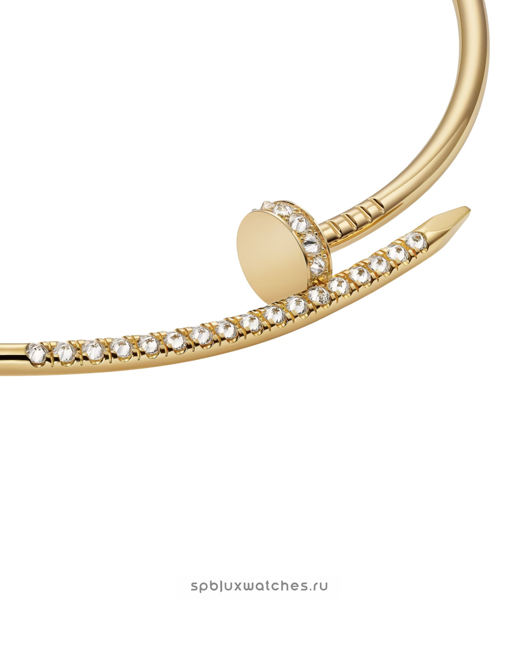 Колье Cartier Juste un Clou Reverse-Set Diamonds Torque Necklace Small Model N7424574