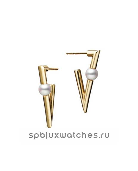 Серьги Mikimoto V Code Pierced Earrings PE-1779PK