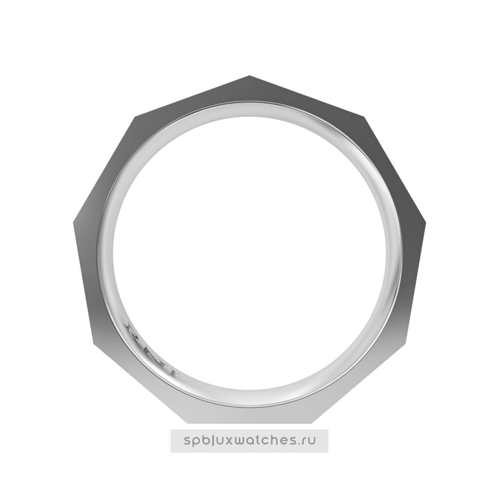 Обручальное кольцо "Геометрия" Roman Nikonov RBJWB102W/B1M