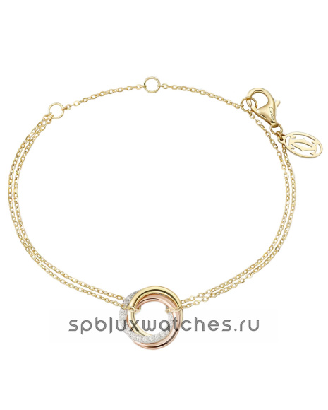 Браслет Cartier Trinity On Chain Diamonds Bracelet B6069815