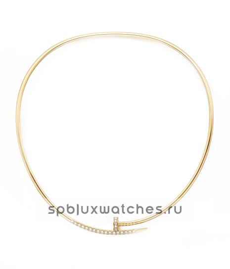 Колье Cartier Juste un Clou Torque Necklace Small Model Reverse-set Diamonds N7424574