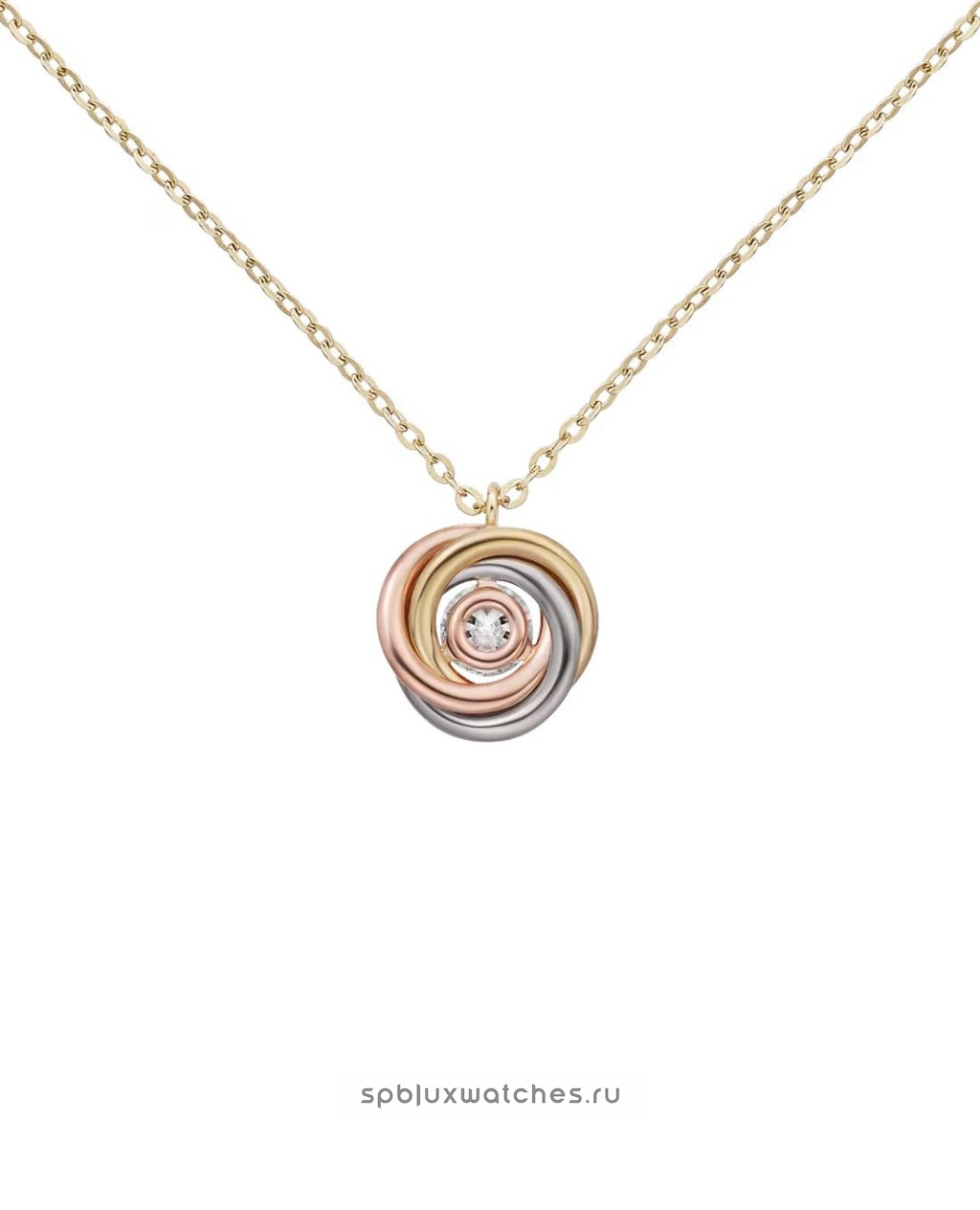 Подвеска Cartier Trinity Paved Pendant B7224807