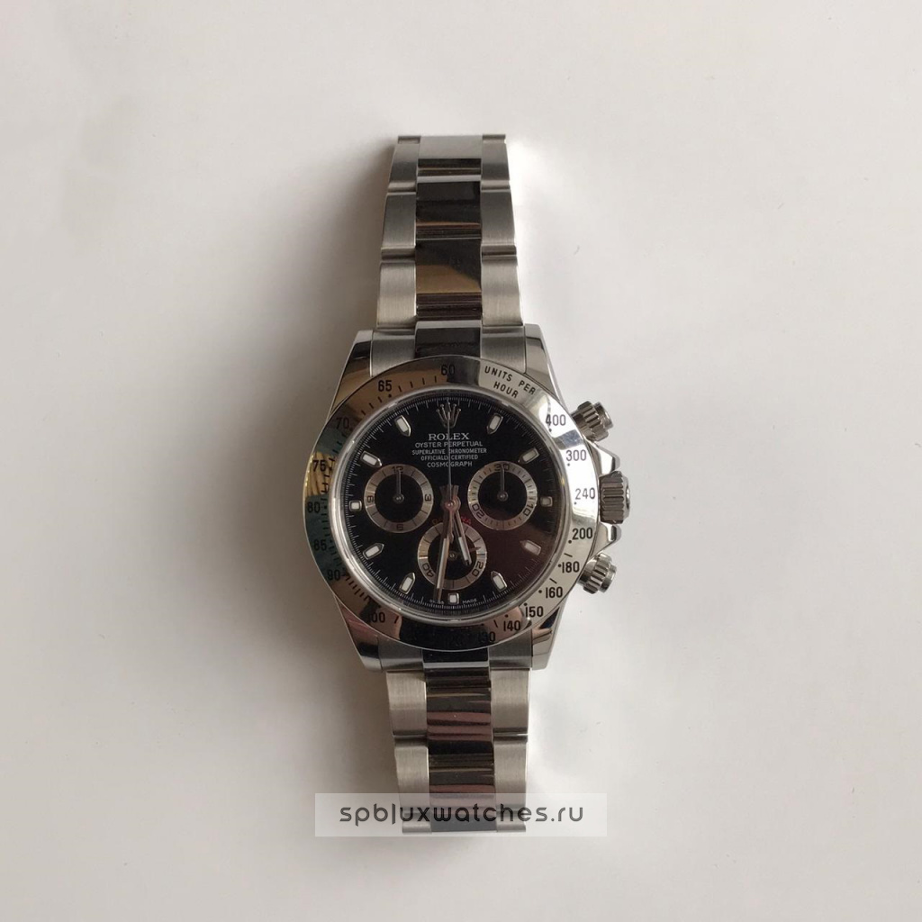 rolex chronograph black