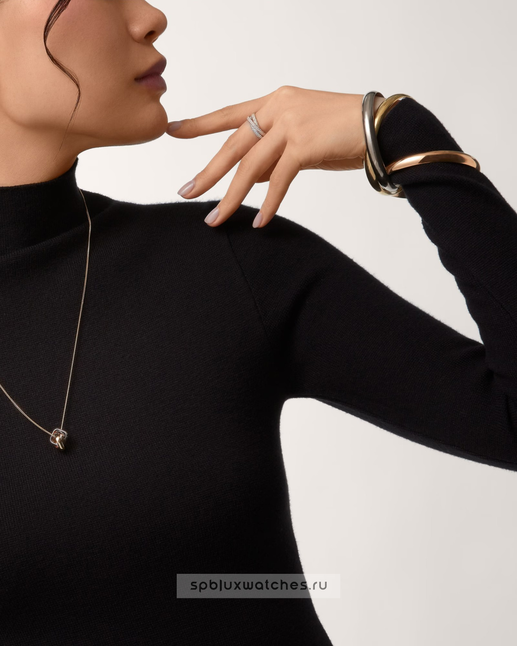 Браслет Cartier Trinity Bracelet Extra-Large Model B6077917