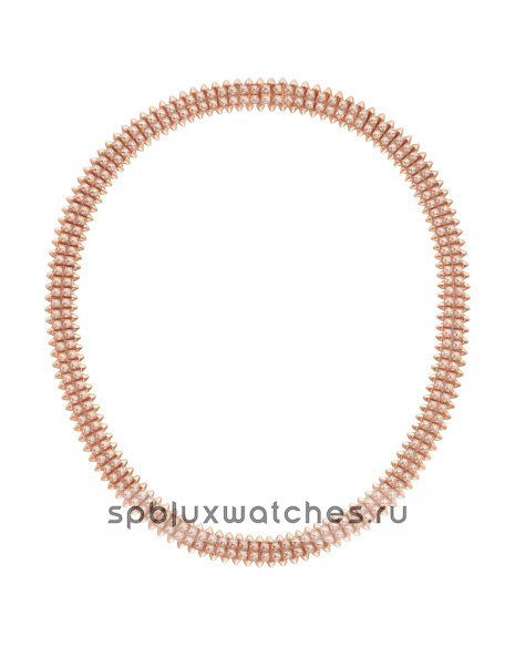 Колье Cartier Clash de Cartier Flexible Paved Double Row Necklace N7424464