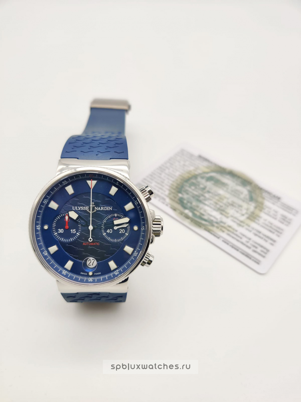 Ulysse Nardin Marine Chronograph Blue Seal 41 mm Limited Edition 	353-68LE-3