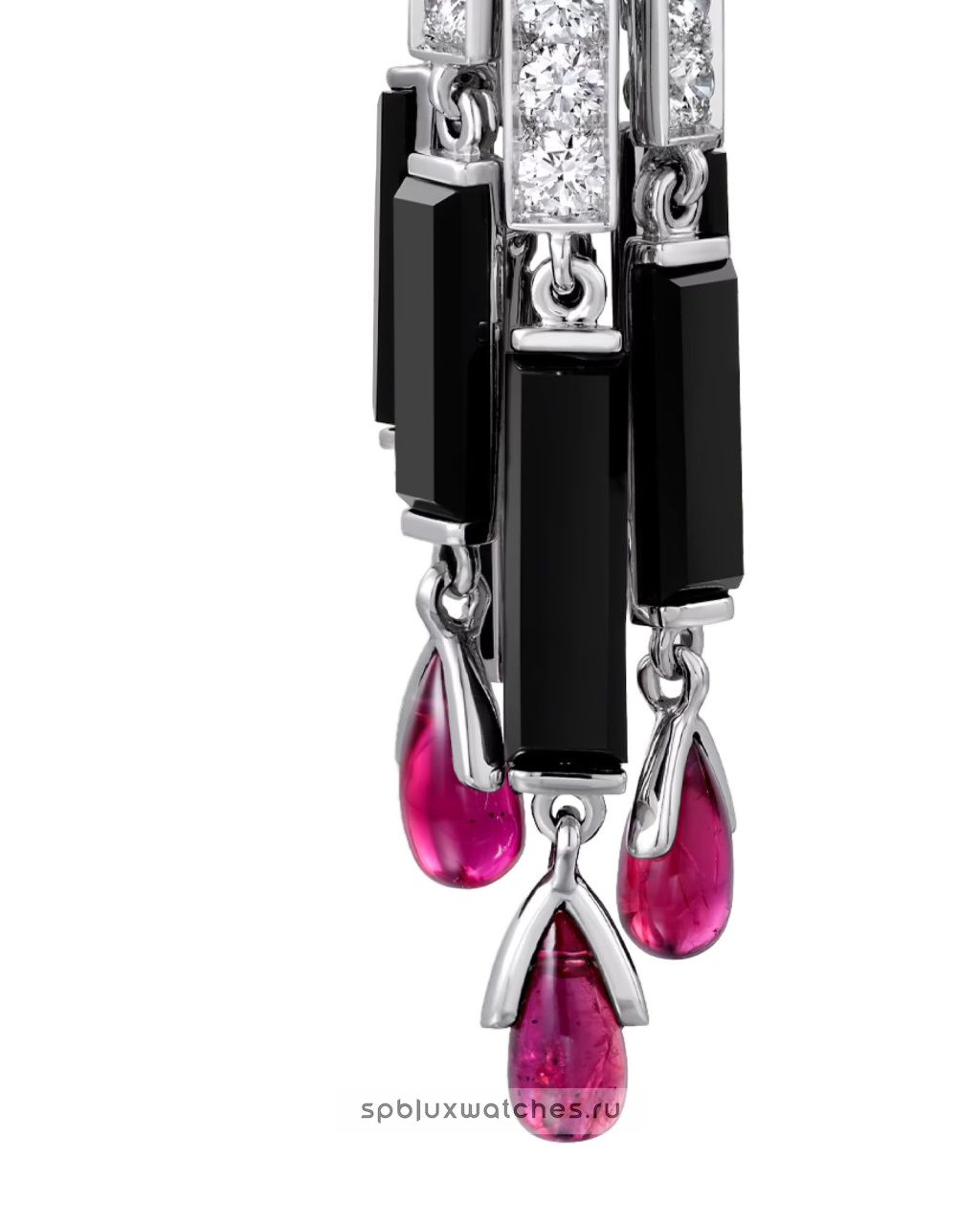 Серьги Cartier Panthere de Cartier Paved Ruby Earrings Large Model H8001123