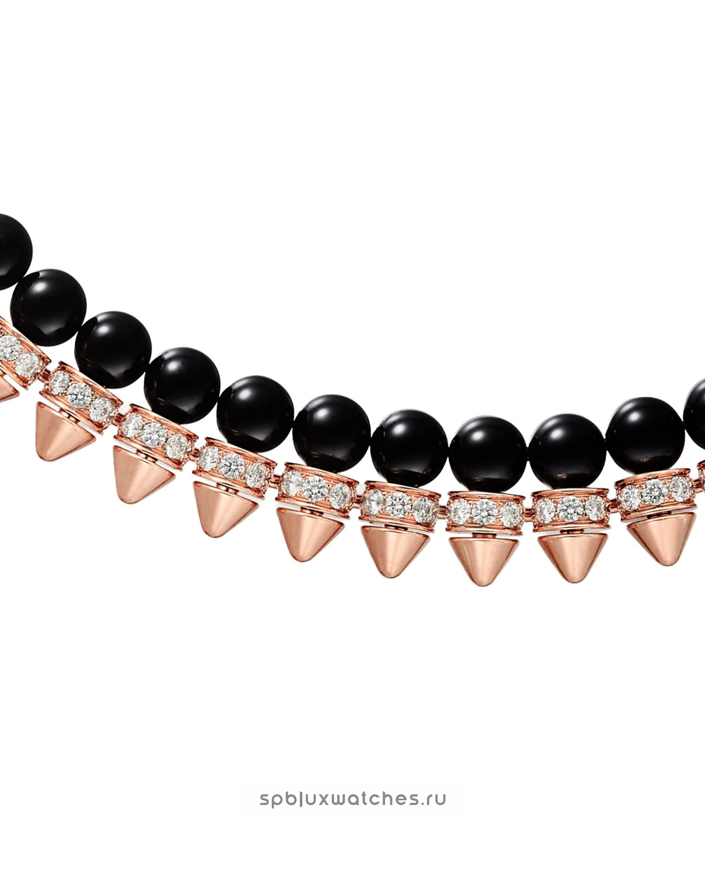 Колье Cartier Clash de Cartier Flexible Onyx Diamonds Necklace Extra-Large Model N7424459