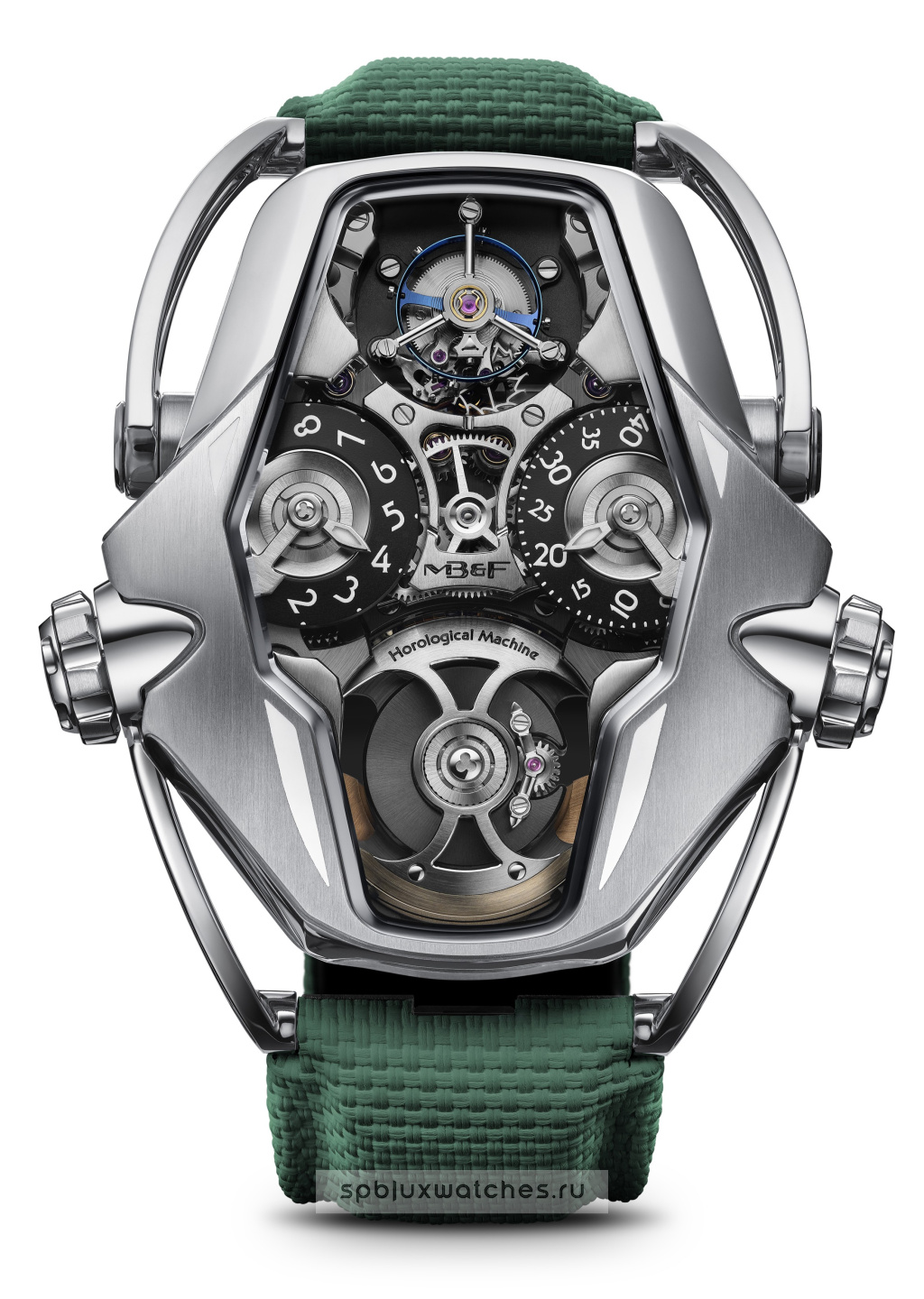 MB&F Horological Machines 49.3 x 43.6 mm HM12 The Guardian Green