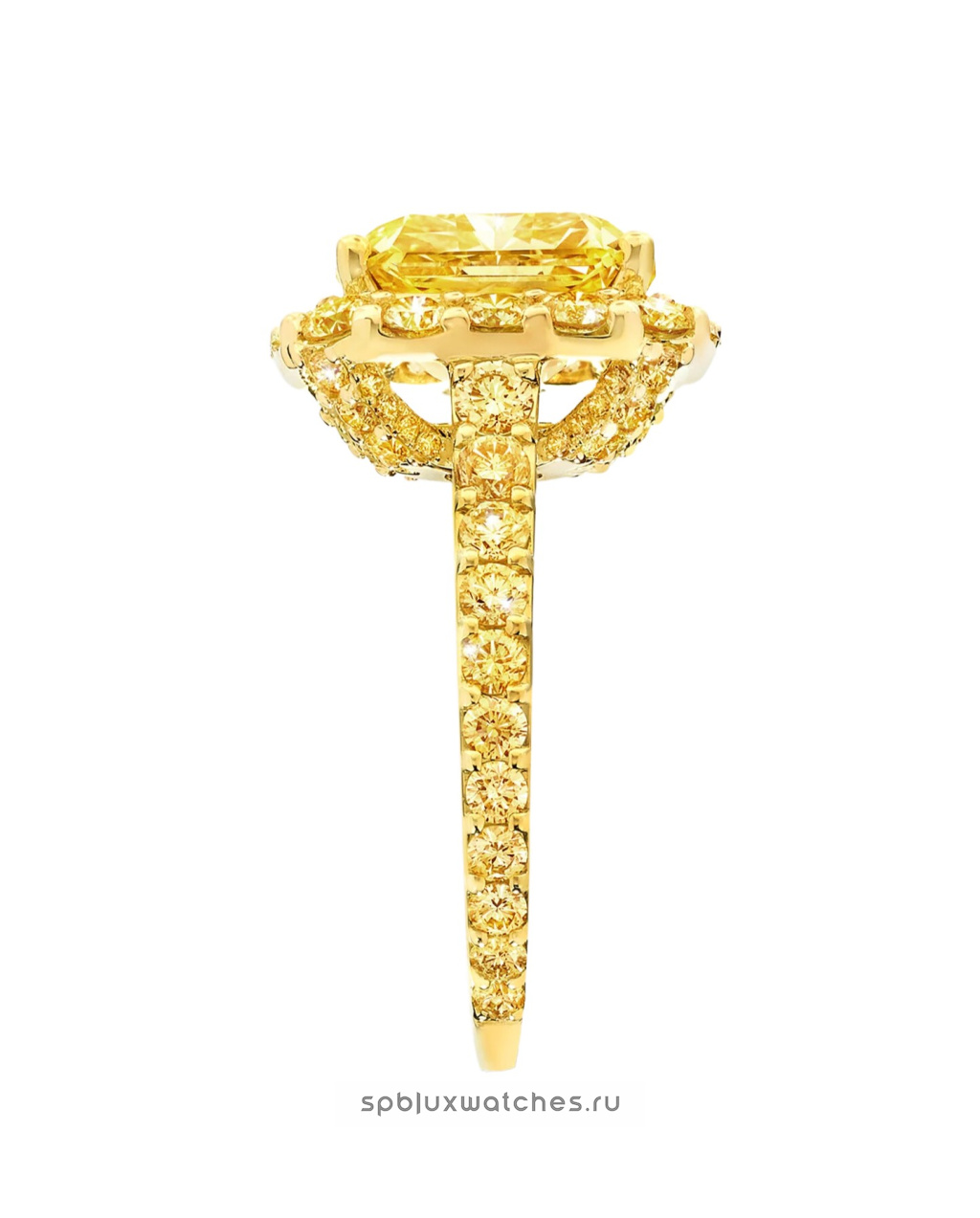 Кольцо для помолвки Graff Icon Radiant Cut Yellow Diamond Engagement Ring RGR647