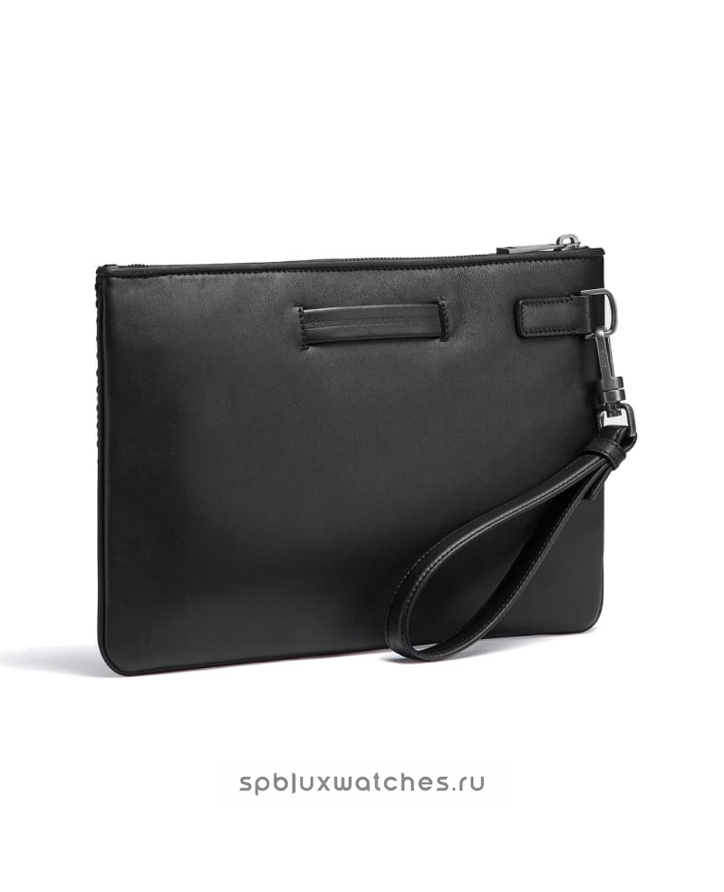 Клатч Zegna Black Leather
