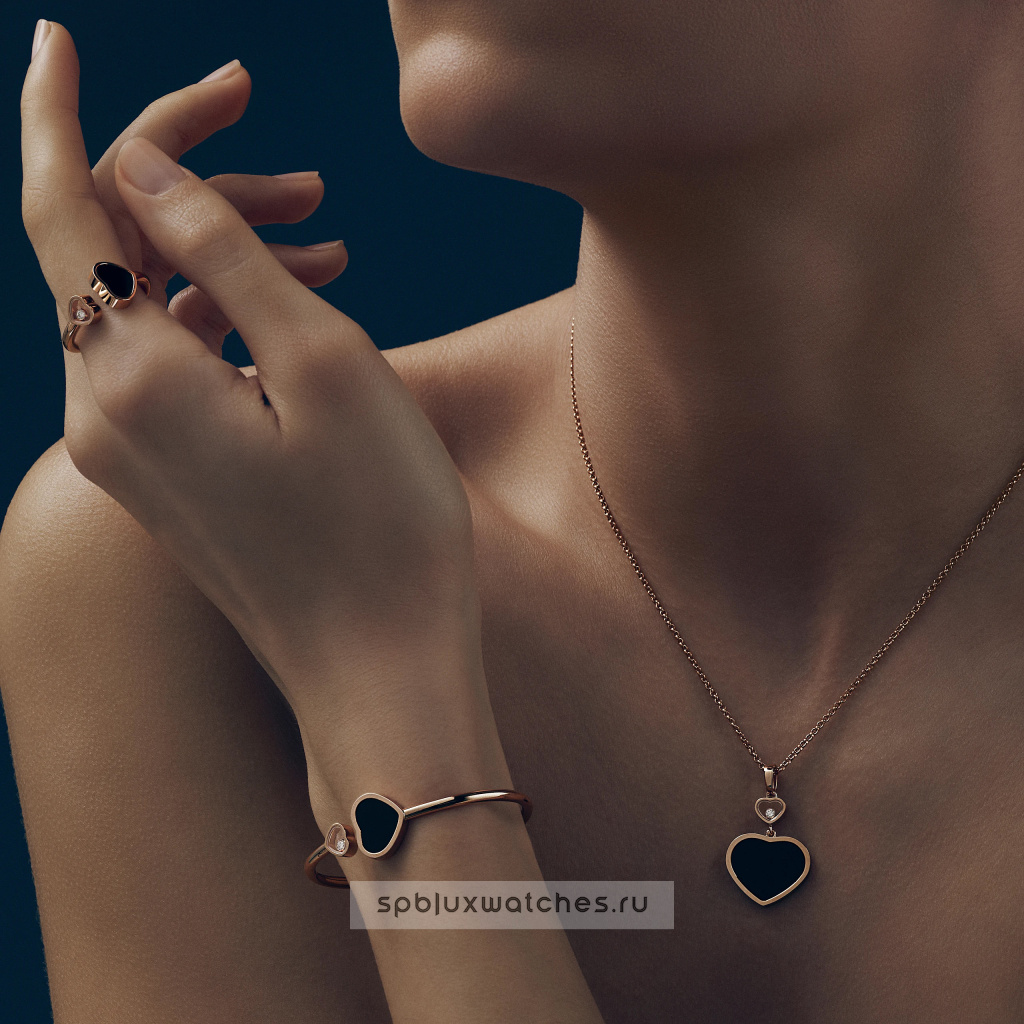 Подвеска Chopard Happy Hearts Diamond Pendant 797482-5201