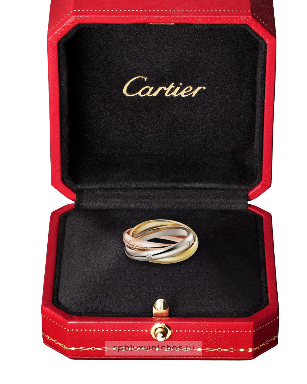 Кольцо Cartier Trinity 5 Diamonds Ring Classic Model B4236400