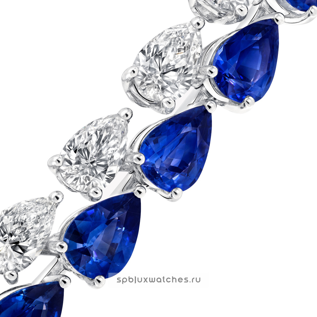 Браслет Graff Classic Graff Pear Shape Sapphire and Diamond Bracelet RGB294