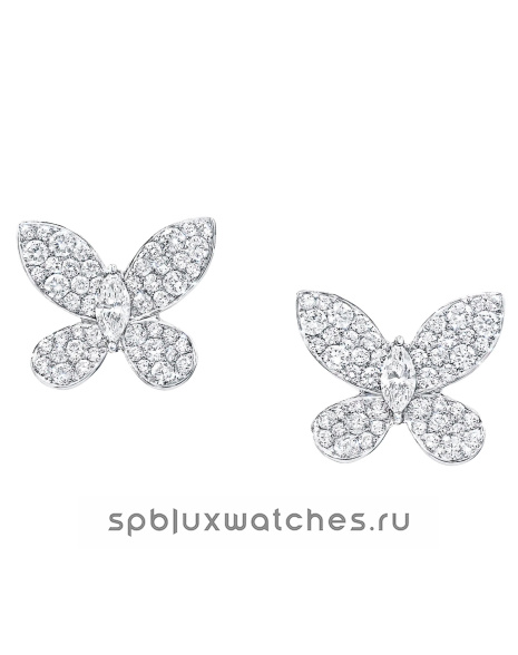 Серьги Graff Pave Butterfly Diamond Small Stud Earrings RGE1152