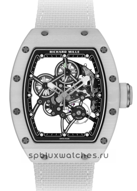 Richard Mille RM 55-01 Manual Winding White Quartz TPT 37.9 x 47.3 mm